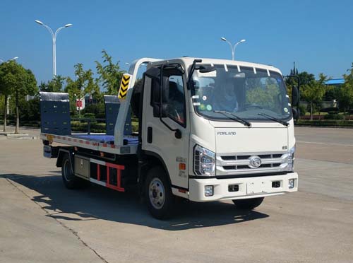 福田康瑞藍(lán)牌一拖二平板清障車(chē)